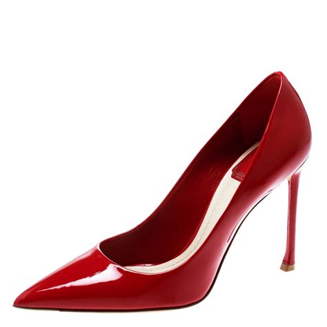 dior essence red pumps|Dior designer heels.